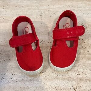 Cienta Vibrant Red Kids Sneakers